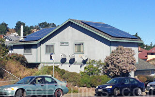 低碳時代，也許會有更多的太陽能房和電動車。（曹景哲／大紀元）