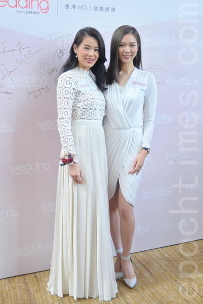 胡杏儿和杨秀惠同场亮相。(宋祥龙/大纪元) 胡杏儿和杨秀惠同场亮相。(宋祥龙/大纪元)
