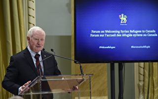莊斯頓週二（12月1日）在總督府歡迎敘利亞難民論壇上表示，迎接敘利亞難民既是挑戰也是機會。（加通社）