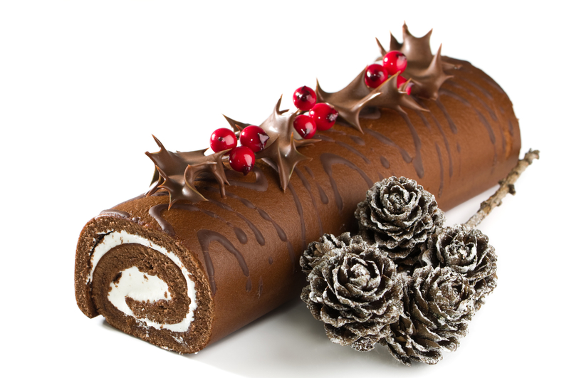 法国传统圣诞甜点:劈柴蛋糕