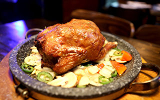 橡木桶韩餐馆：苹果木烤鸡
