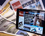 随着网络普及平面媒体开始向网络拓展，图为La Presse及其平面电脑版。（加通社）