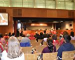 超过百位市民出席了库柏蒂诺市议会2016年开年的第一次公开会议。（梁博／大纪元）