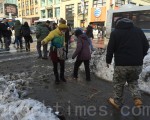 皇后区除雪慢 缅街行人叫苦