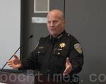 1月27日，舊金山警察局長蘇爾表示，舊金山有足夠能力應對突發事件。（周鳳臨／大紀元）