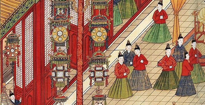 置物 上元燈画 中国年画 唐綴じ 上元灯画