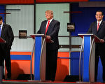 CNN今天（25日）晚上得克薩斯州休斯頓舉辦共和黨參選人辯論會，這是「超級星期二」前的最後一場辯論，備受矚目。圖為今年1月14日共和黨的第六場辯論會。(Scott Olson/Getty Images)