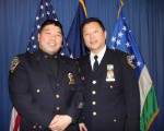 纽约市警升职典礼 两华裔荣升