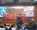 造橋國中消防宣導 校長親自示範水滅火器使用