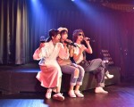 永尾瑪莉亞、近野莉菜、片山陽加在台灣上演「模仿秀」，模仿的正是日本天團「SMAP」。（又水整合設計提供）
