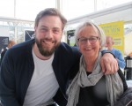 Merete Moeller女士和侄子Christian一同觀看了4月13日在丹麥奧胡斯的神韻演出。 （麥蕾／大紀元）