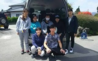 救援困熊本學生回台 中央社記者隨行採訪