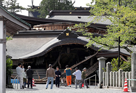 熊本地震重创文物修复熊本城需10多年 日本熊本 历史遗产 灾后重建 大纪元