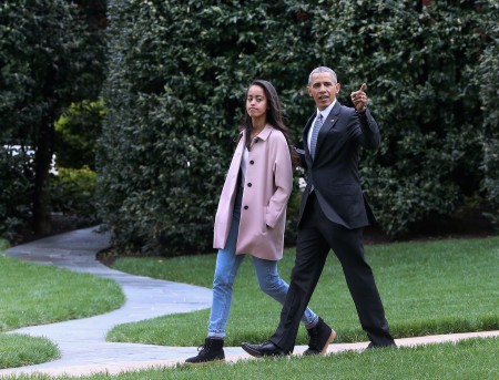 5月1日，白宫宣布，奥巴马大女儿玛丽亚最终选择入读哈佛大学。 ( Mark Wilson/Getty Images)