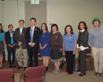 6月7日加州初选临近，亚美公义促进中心联合各社区组织动员亚裔投票。（刘菲/大纪元）