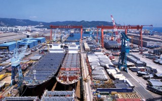 韩造船业负债累累 将面临大规模裁员潮