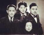 1944年，袁家英、李國元結婚前一年與袁克桓（左一）、陳徵合影。（網絡）