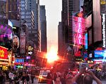 2014年7月11日的曼哈顿悬日奇景。(pixabay)