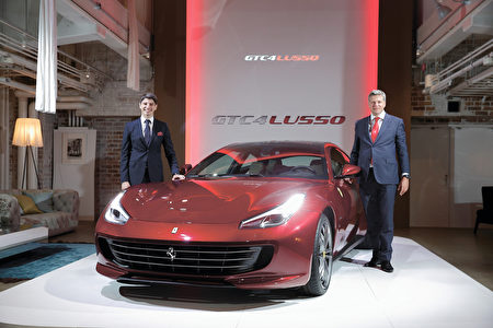 法拉利新款豪华跑车GTC4Lusso。 法拉利新款豪华跑车GTC4Lusso。