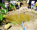反馬頭山掩埋場環團鑿井地下水現蹤