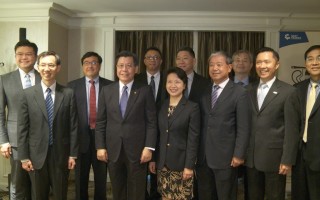 2016年臺灣企業領袖訪美團成員。 (李凱文／大紀元)