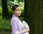 組圖：漢服仕女畫中來 穿越到紐約中央公園的古裝少女