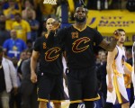 OAKLAND, CA - JUNE 19:  LeBron James #23 of the Cleveland Cavaliers reacts during the second half against the Golden State Warriors in Game 7 of the 2016 NBA Finals at ORACLE Arena on June 19, 2016 in Oakland, California. NOTE TO USER: User expressly acknowledges and agrees that, by downloading and or using this photograph, User is consenting to the terms and conditions of the Getty Images License Agreement.  (Photo by Ezra Shaw/Getty Images)