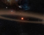 天文学家在天蝎座的系外发现K2-33b行星，距离地球470光年，是太阳系外发现最年轻的行星。(NASA提供)
