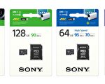 索尼（Sony）最新发布的SD及micro SD存取记忆卡，平均读取速度达90MB/s以上，可支援数码相机、运动摄影机以及行动装置的拍照需求。（Sony提供）