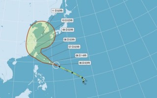 台湾中央气象局表示，今年第1号台风尼伯特已于7月6日凌晨2时增强为强烈台风。（取自中央气象局网站www.cwb.gov.tw）