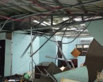 尼伯特颱風掃過蘭嶼，重創蘭恩基金會總部和附設幼兒園，建築物幾乎全毀，只能重建，需要外界幫忙。（蘭恩提供）