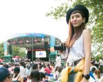 魏如昀紐約中央公園舉辦的Summer Stage NYC音樂節台灣之夜的演唱現場。（動靜音樂提供）