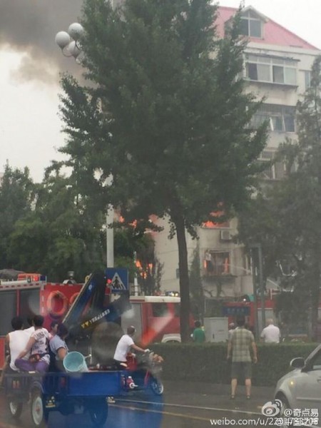 7月25日，河北唐山一民宅发生爆炸致2死5伤。图为事发现场。（网络图片）