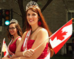 7月1日星期五，蒙特利尔在市中心圣凯瑟琳大街举行盛大游行，欢庆加拿大149周年国庆。（Nathalie Dieul / 大纪元）