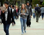 加州大學新生的種族更加多樣化。圖為UCLA校園。（Kevork Djansezian/Getty Images）
