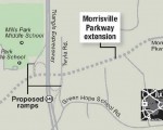北卡Cary市為已經準備了近十年的Morrisville Parkway連接NC 540 外環線工程做好準備。（NCDOT）