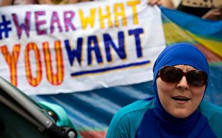 法国海滩禁穿伊斯兰泳装 引发抗议