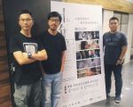 《十年》影人周冠威（左起）、伍嘉良、蔡廉明上週末來台參與映後座談，感謝台灣觀眾用票房支持好電影。（佳映提供）