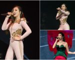 A-Lin「Sonar聲吶世界巡迴演唱會」台北回聲限定場回饋粉絲。（索尼音樂／大紀元合成）