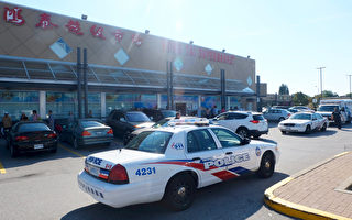 多伦多华人超市内众人抓小偷 店员受伤