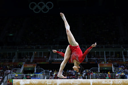 美国体操运动员Alexandra Raisman。(Elsa/Getty Images)