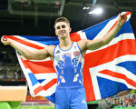 英國的男子體操運動員馬克斯·惠洛克1個小時內連獲兩枚金牌，也成爲英國第一位體操冠軍。（Alex Livesey/Getty Images）