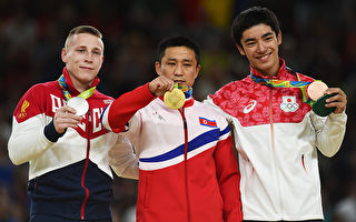 奧運領獎台上 朝鮮跳馬冠軍看似苦不堪言