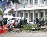 泰国旅馆连2爆1死30伤 现场满目疮痍