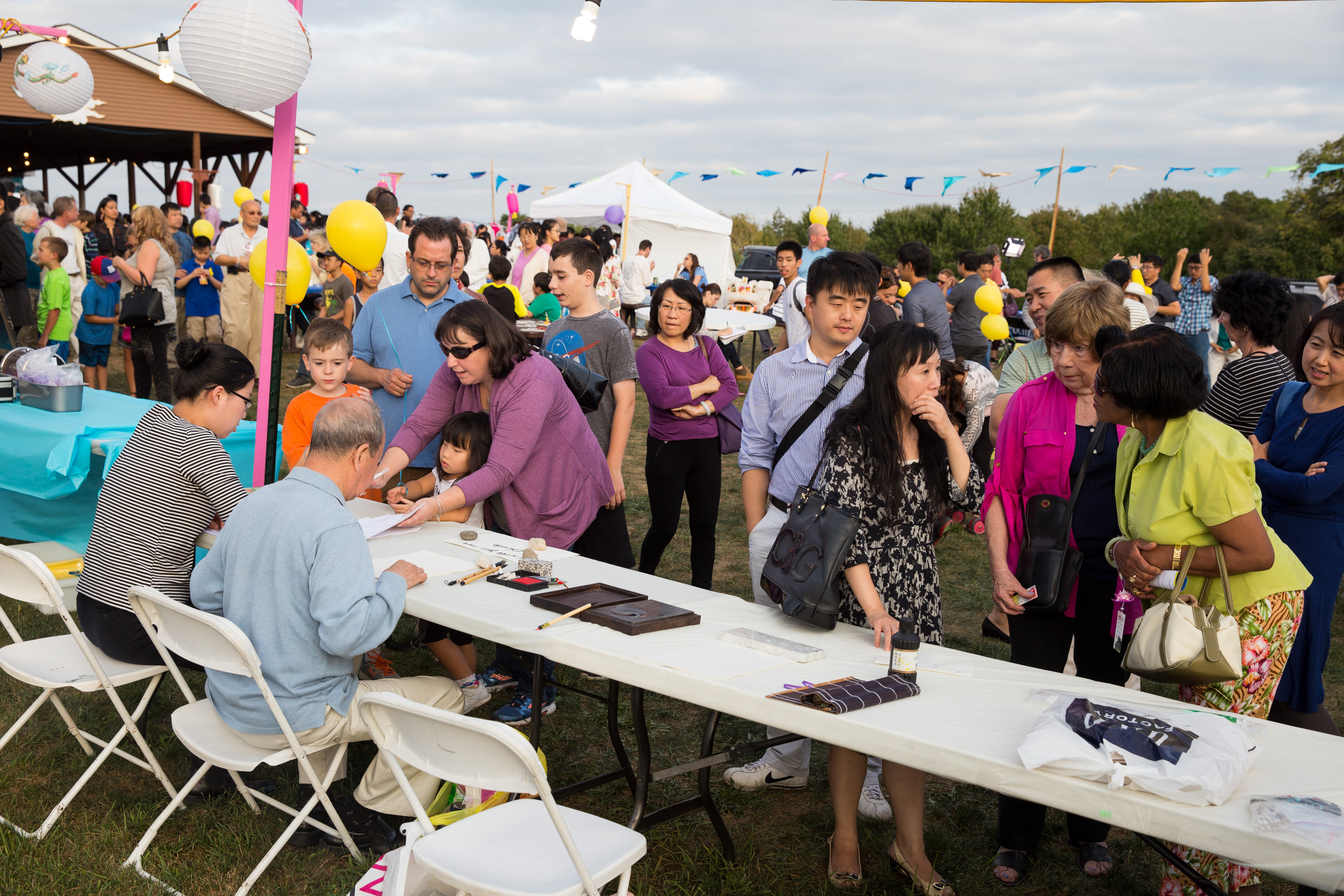 紐約上州希望山社區於9月17日在希望山公園舉辦中秋節慶祝活動。(戴兵/大紀元)