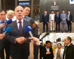 近期，在眾多華裔協會代表的努力下，法國政府多位政治高層人物前往奧貝維埃的華人服裝城，拜訪華人商家，關注華人社區的安全問題。（Comité Sécurité Pour Tous/大紀元合成）