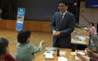 郑胜振拜访台湾会馆 鼓励亚裔投票