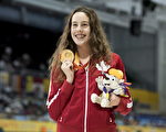 里瓦德在里約殘奧會上一人獨攬3金1銀，打破2項世界紀錄，榮膺殘奧會閉幕式加拿大隊旗手。（加通社）