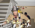 纪念911十五周年爬楼梯