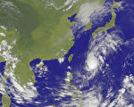 芙蓉台风扑往日本，但周一对台湾北部将带来短暂阵雨影响，直至周三、四全台天气趋稳。（气象局提供）